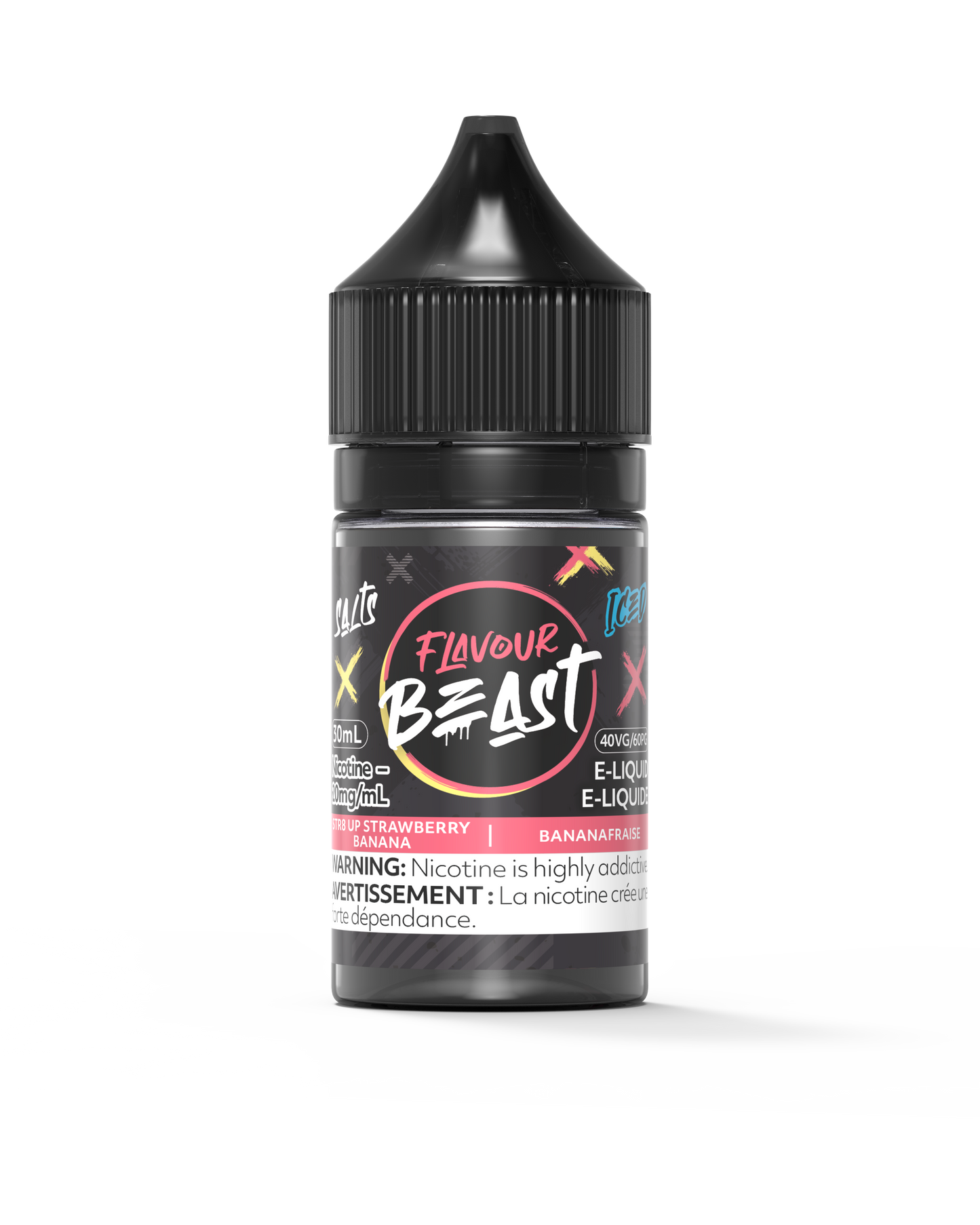 Flavour Beast Salt - STR8 UP Strawberry Banana Iced (AB)
