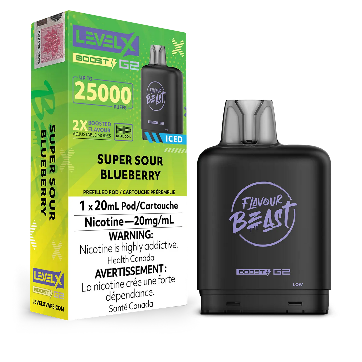 G2 Level X Flavour Beast Boost G2 - Super Sour Blueberry Iced (AB)
