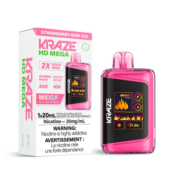 Kraze HD Mega 20k - Strawberry Kiwi Ice