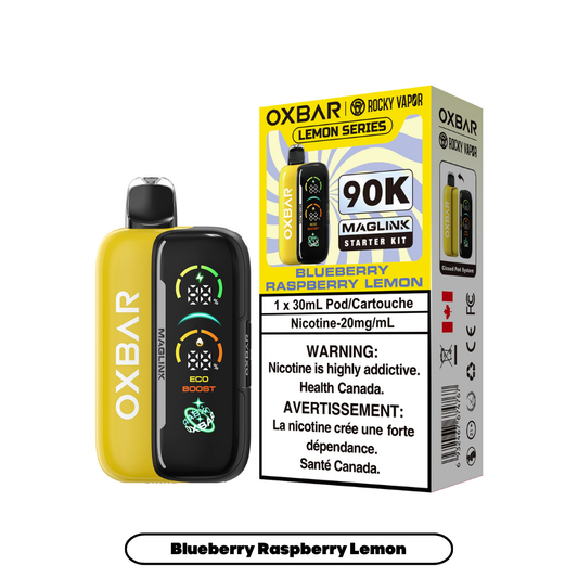 Rocky Vapor Oxbar Maglink - Lemon Series - Blueberry Raspberry Lemon