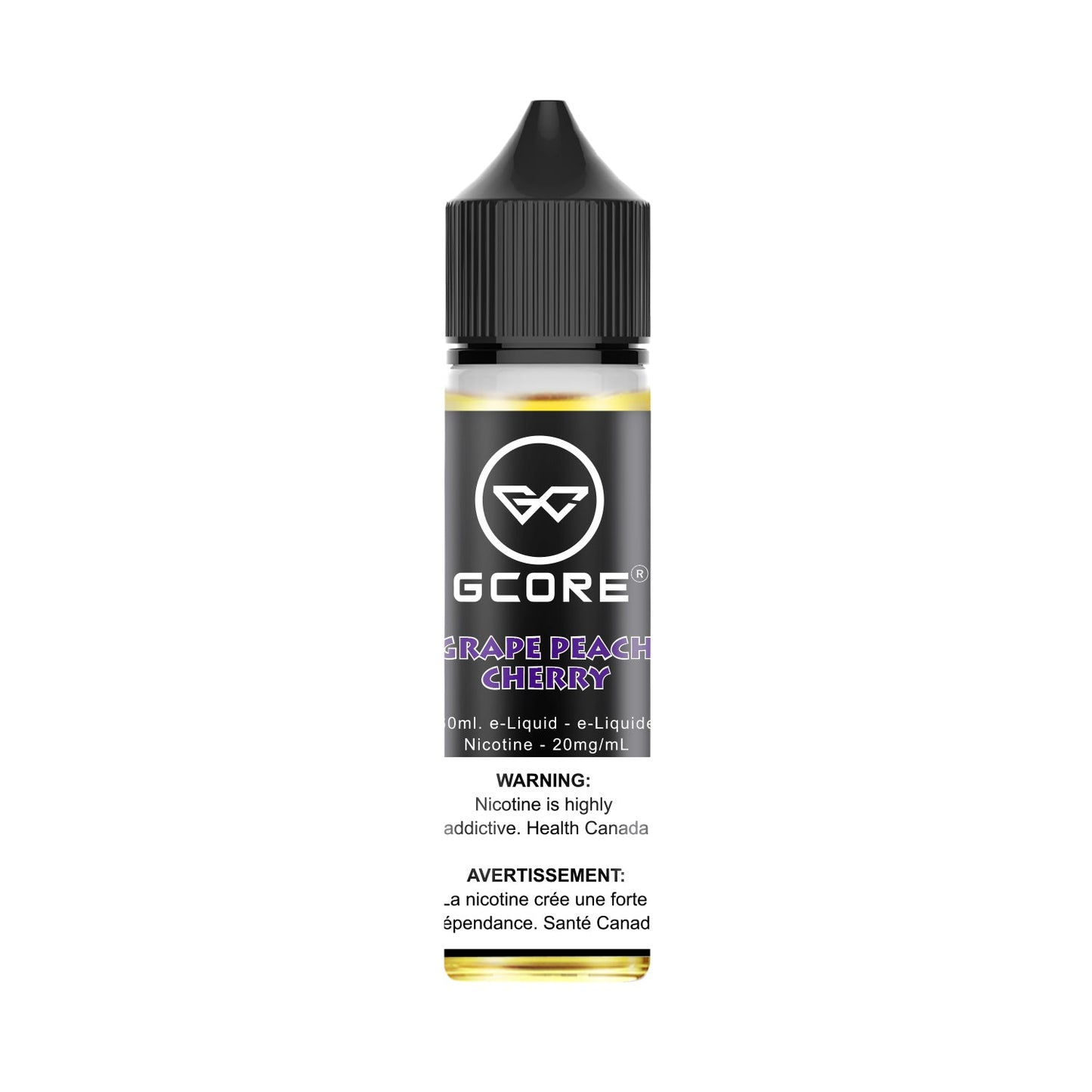 GCORE salts 60mL - Grape Peach Cherry