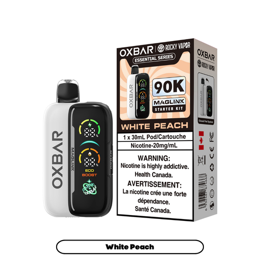Rocky Vapor Oxbar Maglink - Essential Series - White Peach