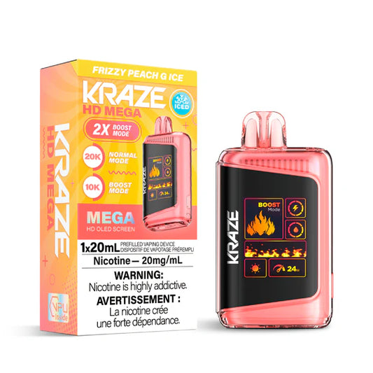 Kraze HD Mega 20k - Frizzy Peach G Ice